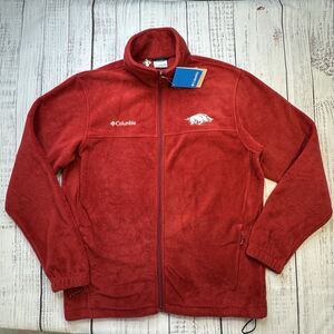 Arkansas Razorbacks Columbia Flanker II Full Zip Fleece Jacket Men’s L NWT
